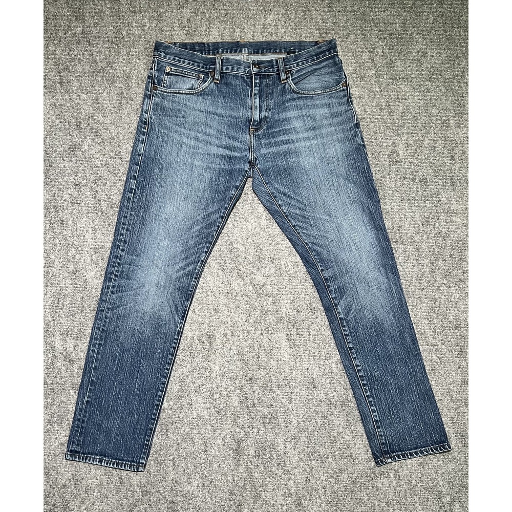 Brooks Brothers 116 Slim Fit Jeans 34x30 Medium Wash Classic Red Fleece